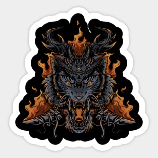 Tiger: Triangle Fire Sticker